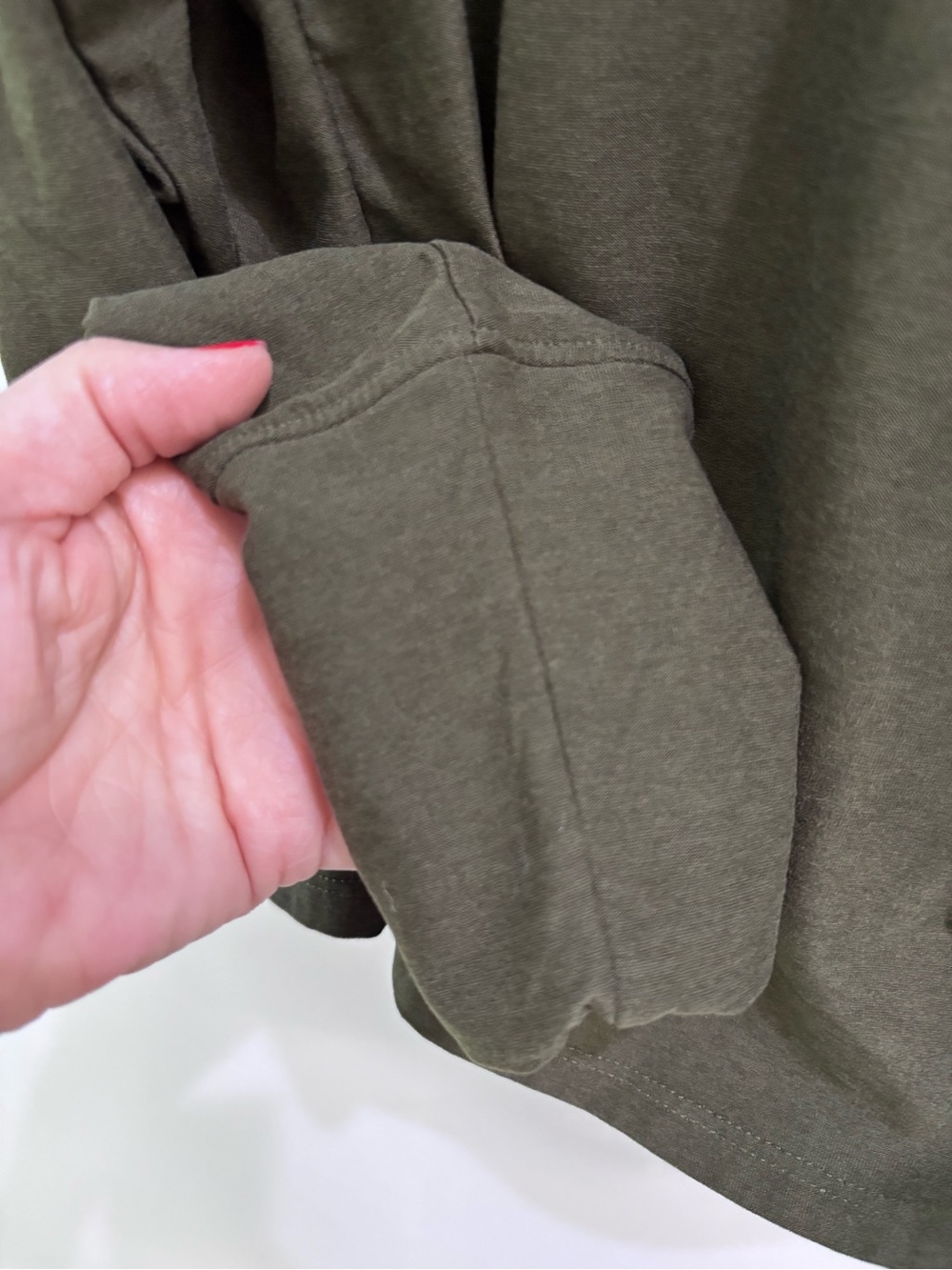 Beyond Yoga Olive Long-Sleeve Crew Neck Top - Picture 4 of 4
